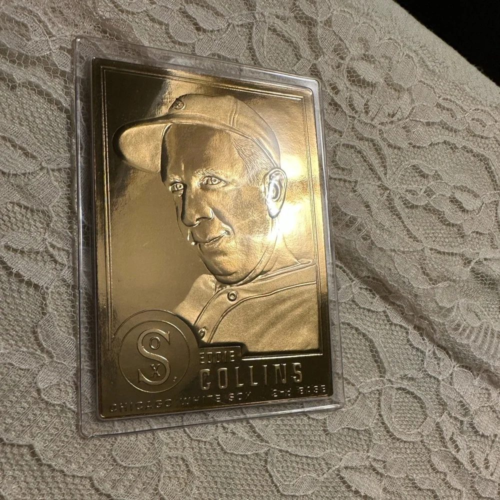 Eddie Collins Chicago White Sox Danbury Mint 22K Gold Foil Card #18 Sealed